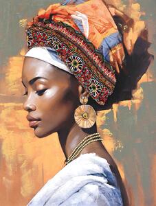 Obraz AFRICAN QUEEN B - ručně malovaný 90x120cm