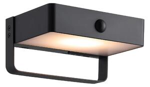 Nástěnné svítidlo Nordlux Saulio Solar - černá, š. 15,6 cm, v. 7,3 cm