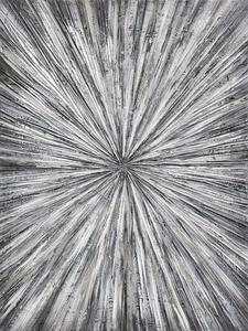 Obraz SILVER GLOW - ručně malovaný 90x120cm