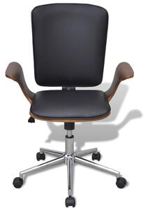 Otočná kancelářská židle Leighton s koženkovým čalouněním