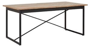 Výsuvný jídelní stůl CATALINA dyha dub/MDF 180-240 cm