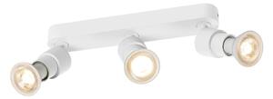 LA 1008234 PURI 2.0 Basic nástěnná a stropní montážní svítidlo, dlouhé provedení, kulaté, 3 x max. 6W GU10, bílé - BIG WHITE (SLV)