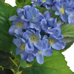 Umělá rostlina hortenzie s květináčem - 60 cm | modrá
