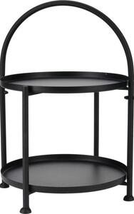 Konferenční stolek Home Styling Collection kulatý 34 x 34 x 45,5 cm černý