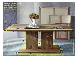 NATURAL Jídelní stůl 160x90 cm, palisandr