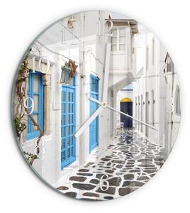 Skleněné hodiny na stěnu Santorini zsob-fi30-00084740