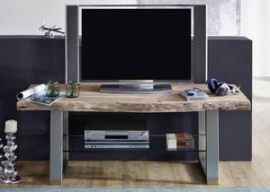 METALL TV stolek 150x55 cm, akácie