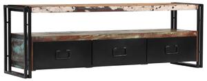 TV stolek z masivního recyklovaného dřeva | 120x30x40 cm