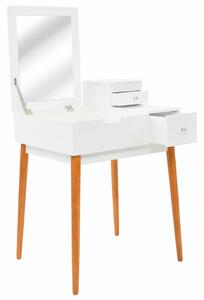 Toaletní stolek se zrcadlem - MDF | 60x50x86 cm
