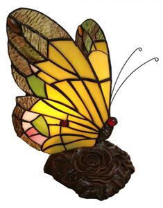Stolní lampa Tiffany Butterfly – 15x15x27 cm