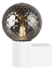 LA 1007858 Skleněné stínidlo VARYT Diamant smoke - BIG WHITE (SLV)