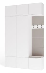 Předsíňová stěna HAGA III 2Sz1W - bílá
