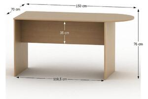 Zasedací stůl s obloukem 150 Asistant 2 022 (buk). 1075460