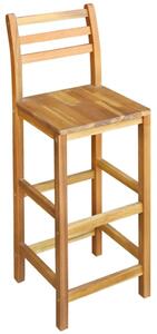 Barový stůl a židle z masivního akáciového dřeva sada 3 kusů