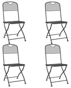 5dílný zahradní jídelní set antracitový tahokov