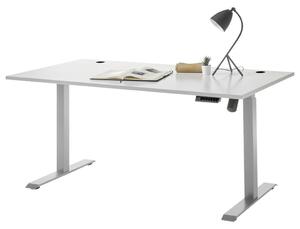 PSACÍ STŮL, světle šedá, 160/77/71-119 cm Xora - Psací stoly