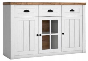 Komoda Gała Meble 130 x 43 x 88 cm bílá matná