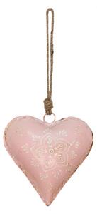 Závěsné kovové srdce se zdovením Heartic – 15x5x15 cm
