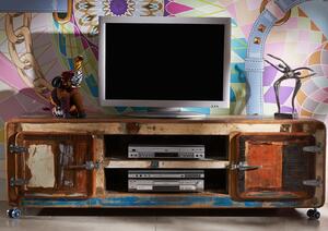 TESORI TV stolek 180x42 cm, staré dřevo