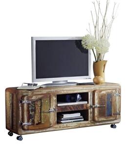 TESORI TV stolek - 2 skříňky 135x56 cm, staré dřevo