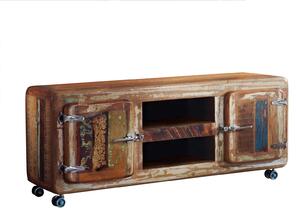 TESORI TV stolek - 2 skříňky 135x56 cm, staré dřevo