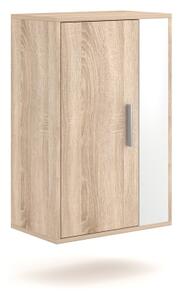 Obývací stěna BRICK 204x150x36 cm dub sonoma/bílá