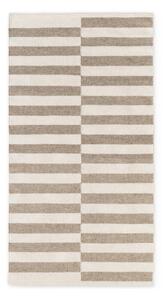 Bílý/šedý oboustranný/ručně tkaný vlněný koberec 80x150 cm Vika – Hanse Home