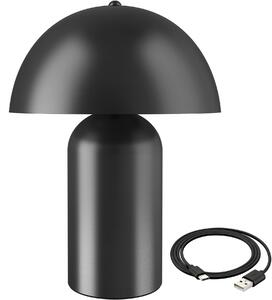 Tectake Malá retro stolní lampa Kade, stmívatelná - černá