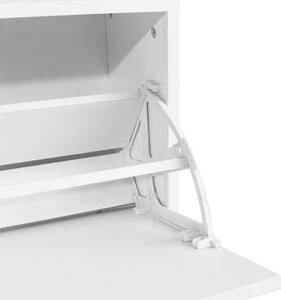 Botníková lavice - bílá | 80x24x45 cm