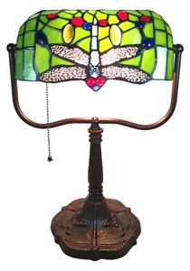 Stolní Tiffany lampa Libellule – 25x25x42 cm