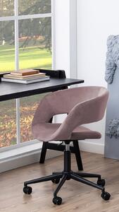 Kancelářská židle Grace VIC na kolečkách dusty rose