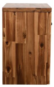 Noční stolky 2 ks z masivního akáciového dřeva | 40x30x48 cm