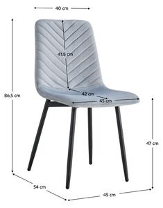 Jídelní židle Rameta Typ 2 J06-HLR-15 (šedá + černá). 1075496