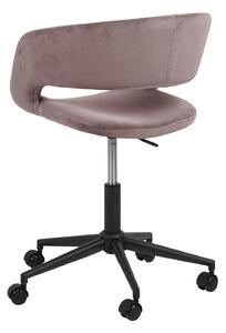 Kancelářská židle Grace VIC na kolečkách dusty rose