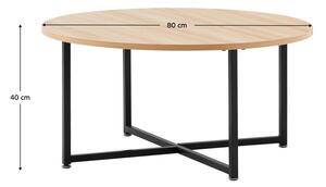 Konferenční stolek Safrin DA4106 (dub + černá). 1075504