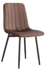 Jídelní židle Rameta Typ 1 J06-HLR-49 (hnědá + černá). 1075498