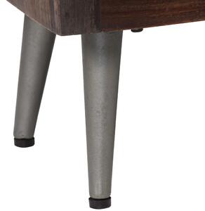 Noční stolek z masivního recyklovaného dřeva | 40x30x50 cm