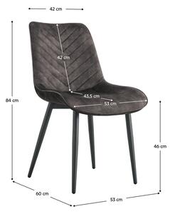 Jídelní židle Zaino Typ 2 J19-UF912-07B (hnědá + černá). 1075503