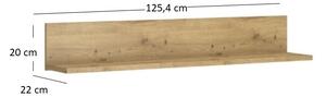 Polička 130 cm Andra (dub artisan). 1052735