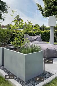 Truhlík MAXI, sklolaminát, šířka 80 cm, beton design
