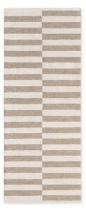 Bílý/šedý oboustranný/ručně tkaný vlněný běhoun 80x200 cm Vika – Hanse Home