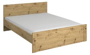 Manželská postel 160 cm Andra (dub artisan) (bez roštu a matrace). 1052750