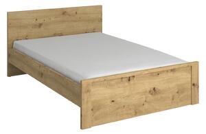 Manželská postel 140 cm Andra (dub artisan) (bez roštu a matrace). 1052749