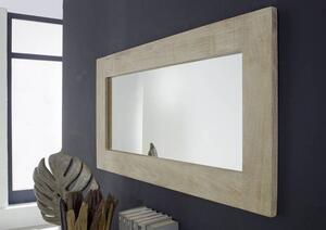 WHITE WOOD Zrcadlo 115x60 cm, akácie