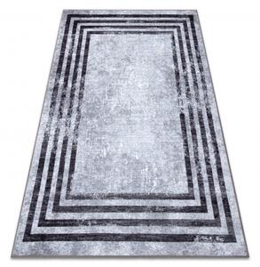 Kusový koberec pratelný MIRO 51325.805 Geometrický protiskluzový šedý Rozměr: 160x220 cm