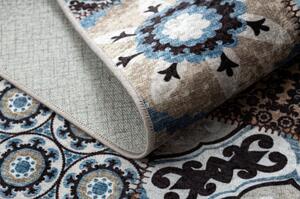 Dywany Luszczow Dětský kusový koberec MIRO 51913.802 pratelný Patchwork protiskluz, modrý / hnědá Rozměr koberce: 120 x 170 cm