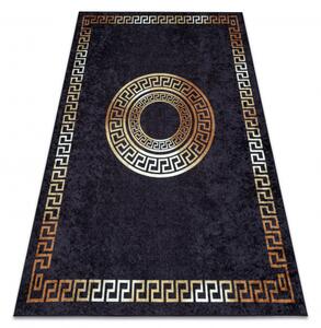 Dywany Luszczow Dětský kusový koberec MIRO 51517.805 pratelný Rám, řecký protiskluz, černý / zlatý Rozměr koberce: 120 x 170 cm