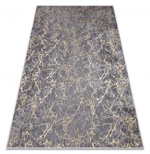 Makro Abra Kusový koberec pratelný MIRO 11111.2103 Mramor protiskluzový tmavě šedý zlatý Rozměr: 140x190 cm