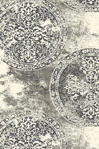 Běhoun vlněný Agnella Isfahan M Asyria Alabaster šedý Šíře: 80 cm