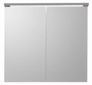 SKŘÍŇKA SE ZRCADLEM, šedá, 80/77/23 cm Venda - Zrcadlové skříňky